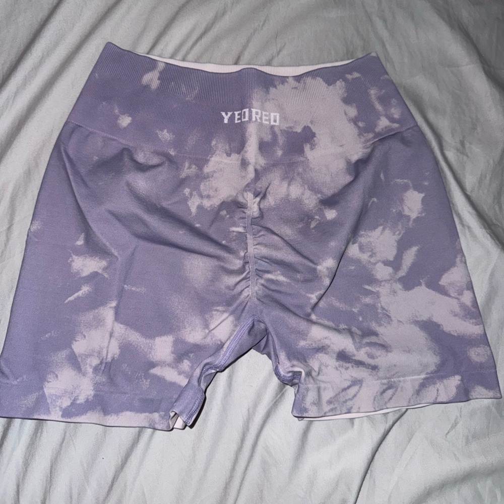 Gym Pastel Lavender Tie-Dye Shorts